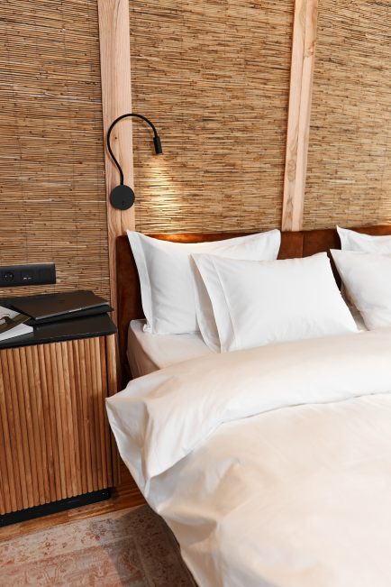 Постільна білизна TWICE FLAT WHITE SATIN TC400 з подвійним кантом білим 4